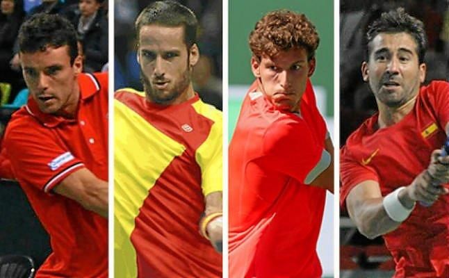 Este es el equipo español de Copa Davis que se medirá a Rumanía