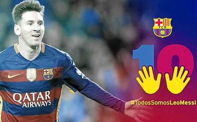 El Barcelona inicia una campaña de apoyo a Messi, después de la condena judicial