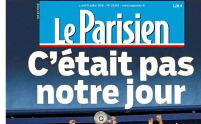 Lo diarios franceses "dólidos" y "costernados" por la derrota a pesar de "merecerla"