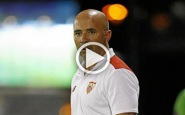 Sampaoli: "Lo mejor de la pretemporada del Sevilla ha sido el primer tiempo contra Santa Fe"