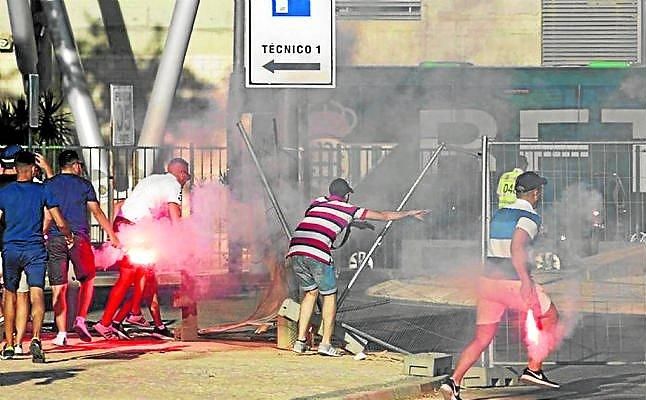 Incidentes en la previa del duelo entre Betis y Sporting de Portugal