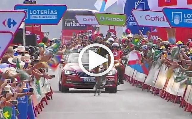 Calmejane gana en la cuarta etapa de la Vuelta y Atapuma se pone líder