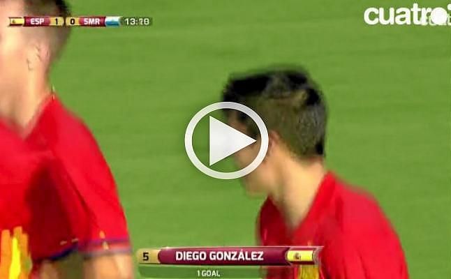 Así fue el gol de Diego González en su debut con la Selección Sub-21
