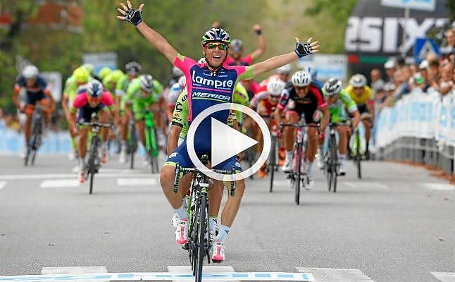 El italiano Conti gana la etapa más larga de la Vuelta
