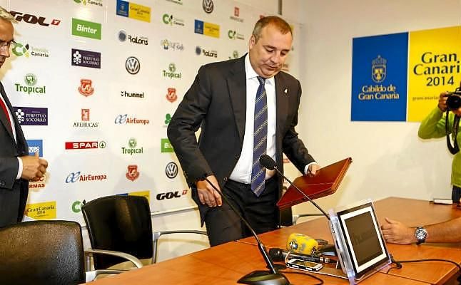 El presidente de la UD Las Palmas cobrará del club si cumple los objetivos