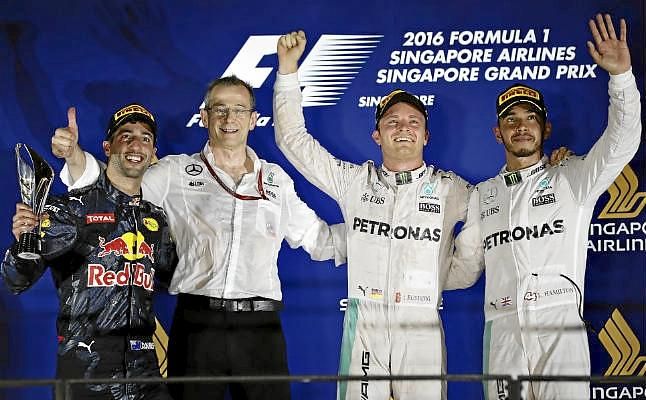 Rosberg le arrebata el liderato a Hamilton en Singapur