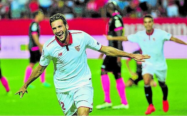 En el Sevilla, el gol, desde la segunda línea