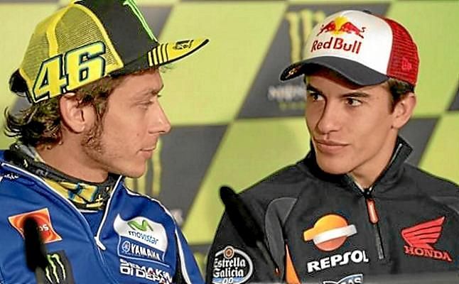 Rossi: "No he tenido oportunidad de felicitar a Márquez"