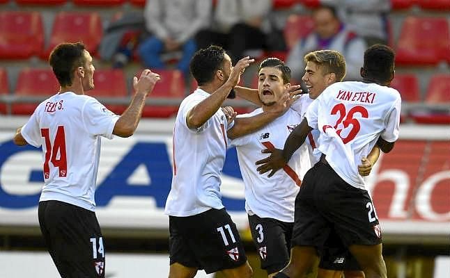 Numancia 1-2 Sevilla Atl.: Un golazo de de Ivi coloca al Sevilla Atlético entre los mejores