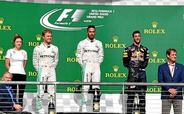 Hamilton gana en Austin y aprieta a Rosberg; Alonso y Sainz, quinto y sexto
