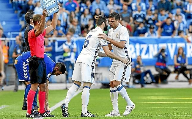 Pepe sufre una lesión muscular en el bíceps femoral