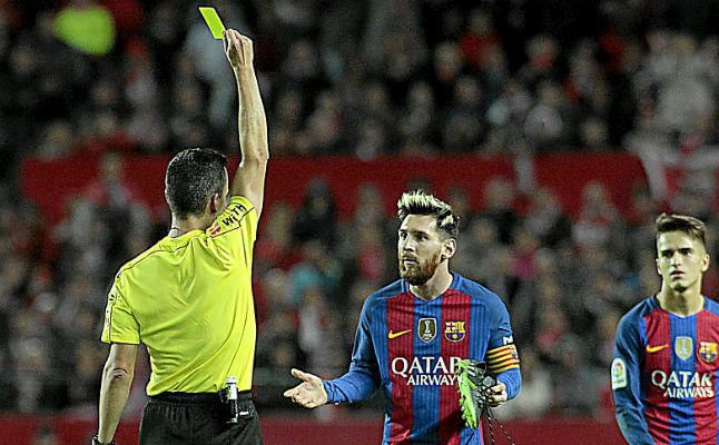 El Barça recurrirá la amarilla de Messi en Sevilla