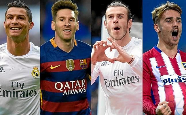 Cristiano, Bale, Griezmann y Messi, entre los nominados a los premios Globe Soccer