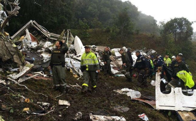 Las autoridades confirman que el avión del Chapecoense se quedó sin combustible