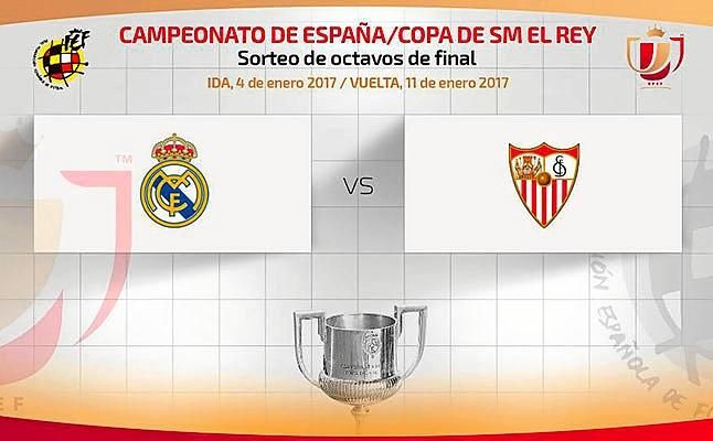 Real Madrid-Sevilla, en los octavos de final de la Copa del Rey
