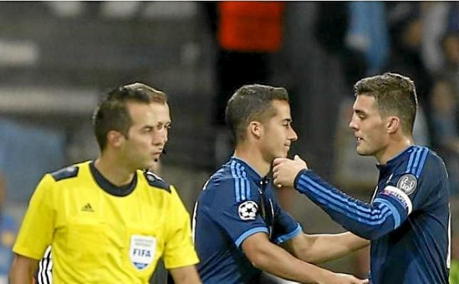 Lucas Vázquez y Kovacic, bajas ante el Sevilla en Copa