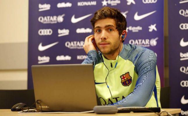 Sergi Roberto: "El Atlético es un equipo que te exige lo máximo"