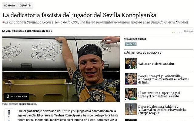 A Konoplyanka también le acusaron por error, de "fascista"