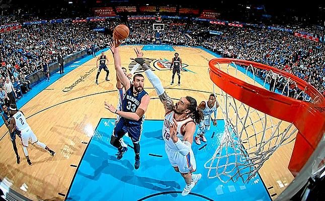 Un gran Marc Gasol no puede con un estratosférico Westbrook