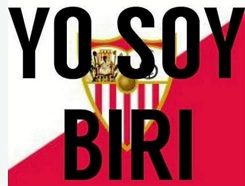 Unas 48.500 pegatinas con el lema 'Yo soy Biri' serán repartidas antes el Sevilla-Villarreal