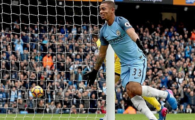 Gabriel Jesús salva al Manchester City en el descuendo