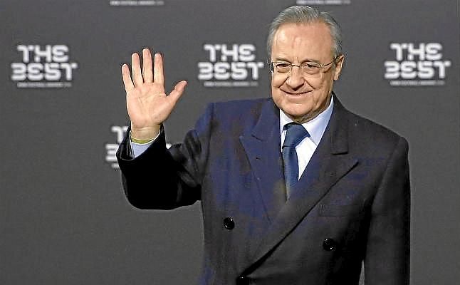Florentino Pérez descarta el Bernabéu para la final de Copa "porque hay obras"