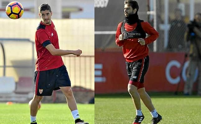 Pareja y Escudero no entrenan con el grupo y son duda para Las Palmas