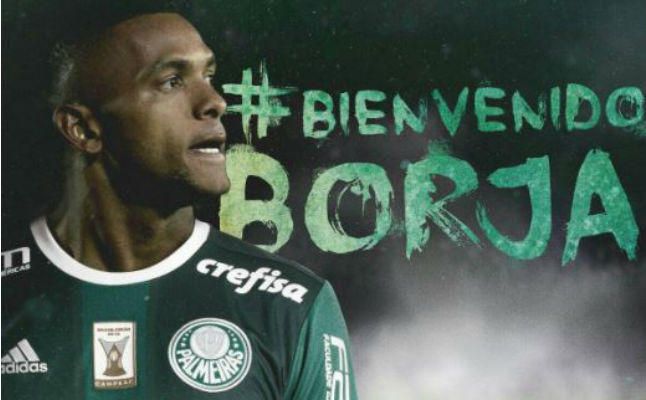 El colombiano Miguel Borja, nuevo jugador del Palmeiras