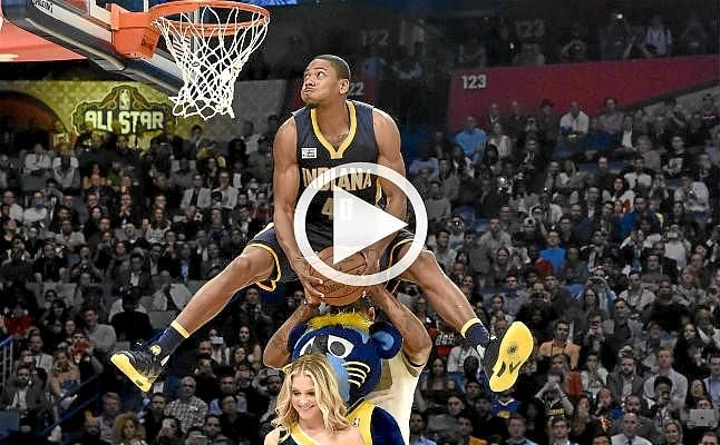 Robinson III se hace con el concurso de mates y Eric Gordon con el de de triples