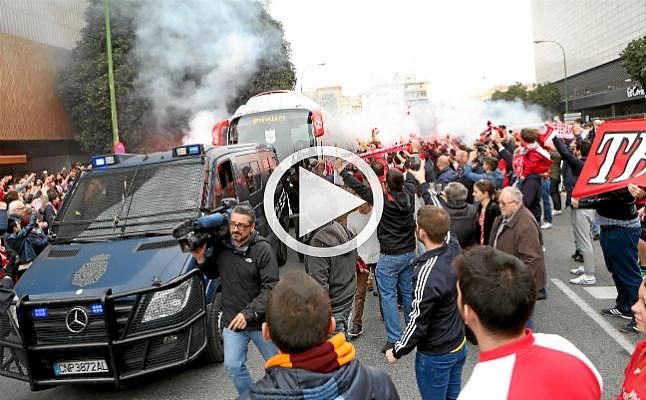 Así ha despedido la afición del Sevilla a sus jugadores