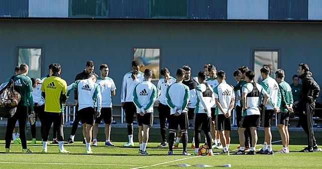 José Carlos, la única baja en el entrenamiento