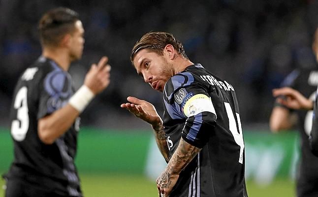 Nápoles 1-3 Real Madrid: Ramos, siempre Ramos