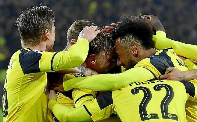 Dortmund 4-0 Benfica: El Dortmund se mete en cuartos con un triplete de Aubameyang