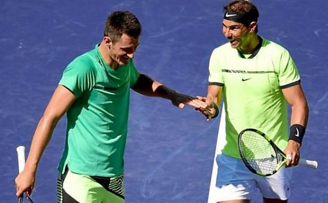 Nadal y Tomic caen en dobles ante Klaasen y Rajeev en Indian Wells