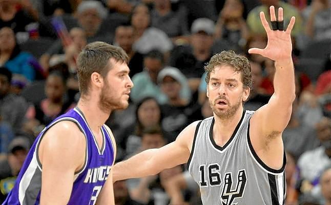 Pau Gasol guía a los Spurs y el 'doble-doble' de Ricky Rubio no evita la derrota de los Wolves