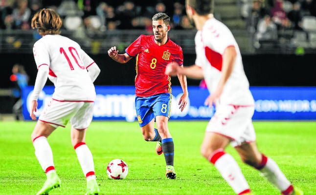 Dani Ceballos y Diego González, titulares en la victoria de la sub 21