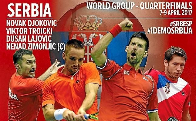 Djokovic liderará a Serbia en el duelo ante una España sin Nadal