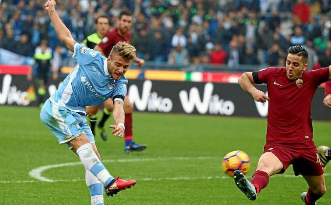 Roma-Lazio: regresan los aficionados en el estadio Olímpico en una noche de espectáculo