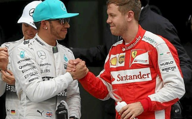 Hamilton y Vettel se retan en el desierto
