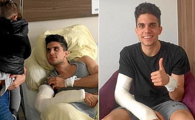Bartra abandona el hospital, cuatro días después del atentado
