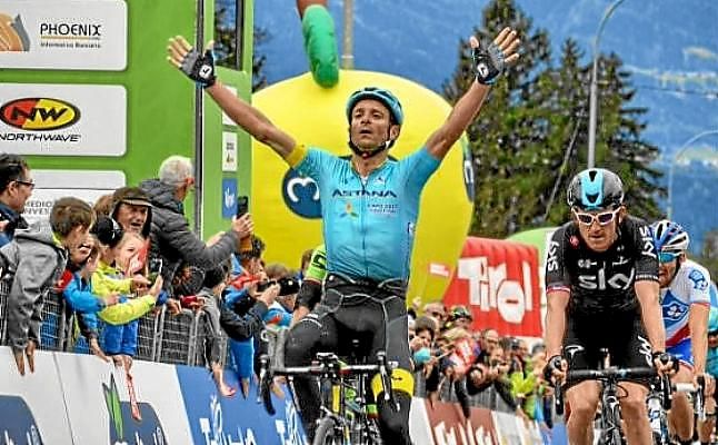 Scarponi, primer líder del Tour de los Alpes