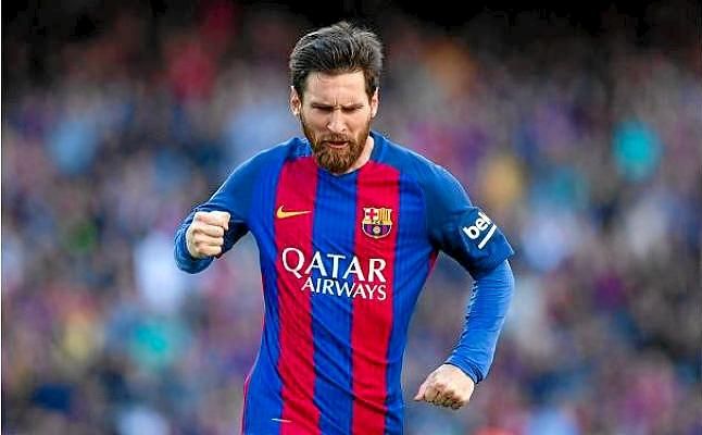 Messi toca con los dedos el Pichichi tras su doblete al Villarreal