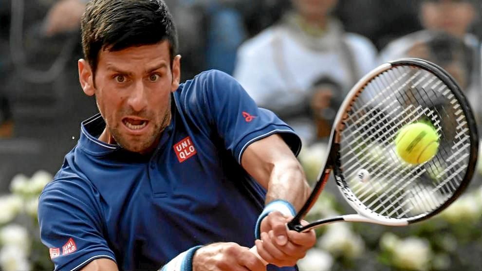 Djokovic y Goffin avanzan en Roma; Sharapova se retira por lesión