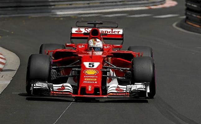 Vettel (Ferrari) lidera los últimos entrenamientos en Mónaco