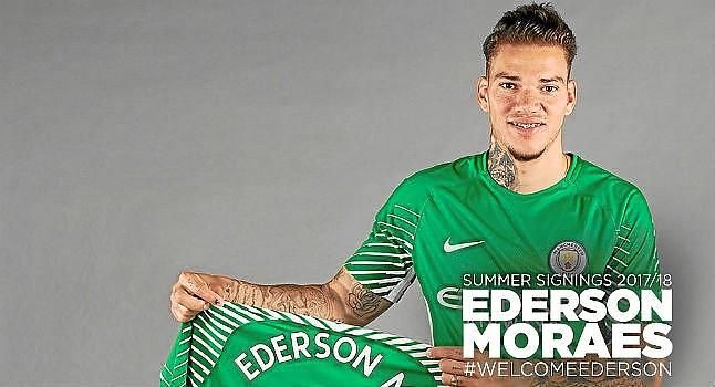 Manchester City hace oficial la contratación del portero Ederson