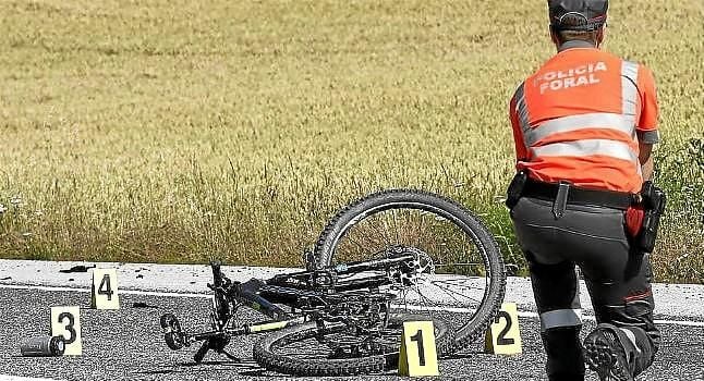 Tres ciclistas fallecidos y uno herido esta mañana en Navarra