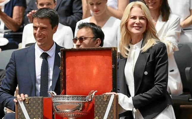 El rey Juan Carlos, Gasol y Nicole Kidman, en la final entre Nadal y Wawrinka