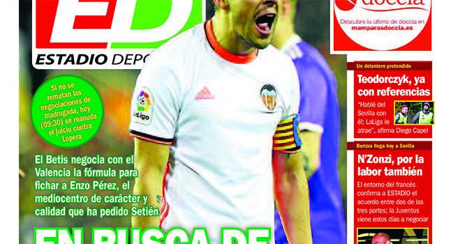 La portada de ESTADIO Deportivo de este lunes