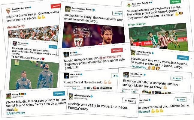El mundo del deporte se vuelca en las redes sociales en apoyo de Yeray