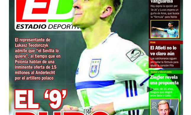 La portada de ESTADIO Deportivo de este jueves
